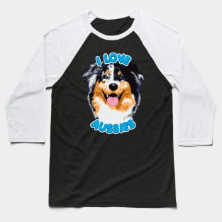 I Love Aussies Baseball T-Shirt